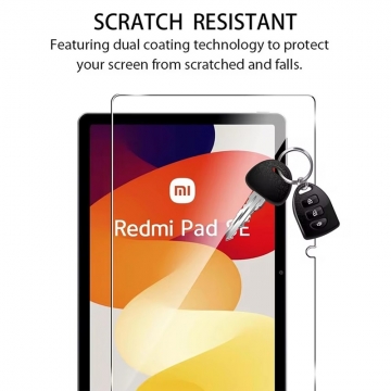 Захисне скло Glass Screen Pro+ для планшетного комп'ютера Xiaomi Redmi Pad SE, броньоване скло, загартоване скло, товщина 0,33 мм, показник за мінералогічною шкалою твердості (шкала Мооса від 1 до 10): 9H, в 4 рази більш стійке до подряпин, ніж звичайна захисна плівка, не впливає на чутливість сенсора, не спотворює кольори, антивідблискове покриття, олеофобне покриття, Київ, Киев