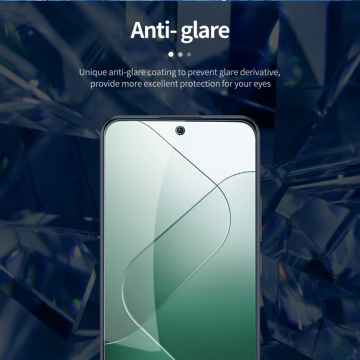 Захисне скло Nillkin H+Pro для смартфона Xiaomi 14, товщина 0,2 мм, показник за мінералогічною шкалою твердості шкала Мооса 9H, в 4 рази більш стійке до подряпин, ніж звичайна захисна плівка, не впливає на чутливість сенсора, не спотворює кольори, антивідблискове покриття, олеофобне покриття, скло із закругленими краями (2.5D), в комплекті є набір ганчірок і протипилових стікерів, Київ, Киев