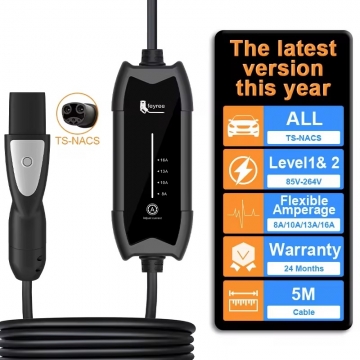 Зарядний пристрій для заряджання електромобілів стандарта Tesla / NACS (16 А, 3,5 кВт, 5 м) Зарядний пристрій для заряджання електромобілів стандарта Tesla / NACS (16 А, 3,5 кВт, 5 м), живлення від стандартної розетки змінного струму, NACS, J3400, Tesla Model 3, Tesla Model S, Tesla Model X, Tesla Model Y, UL94 V-0 (горіння припиняється протягом 10 секунд), мідні жили, IP66, потужність 3,5 кВт, захист від замикань, перенавантажень, витоку, перегріва, блискавки і т. ін., чип контроля температури, довжина кабеля 5 м, виробник feyree (Китай), сумка для зберігання і транспортування, Київ, Киев