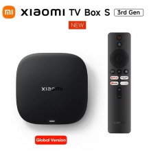 4K ТБ-приставка Xiaomi TV Box S (3rd Gen) (2 + 32 Гб, Global Version), MDZ-32-AA, процессор 4-ядерний Amlogic S905X5M Cortex-A55 Quad-Core, 2,5 ГГц (на 25% швидше в порівнянні з Xiaomi TV Box S (2nd Gen)), графічний процесор ARM-G310 V2 (на 130% швидше в порівнянні з Xiaomi TV Box S (2nd Gen)), оперативна пам’ять 2 Гб, постійна пам’ять: 32 Гб, 4K 60 FPS, Wi-Fi 6, Bluetooth 5.2, HDR 10+, Dolby Vision, Dolby Atmos, DTS:X, Google TV, пульт, OK Google, Київ, Киев