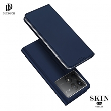 Чехол-книжка Dux Ducis Skin Pro для смартфона Xiaomi Poco F6 Pro / Xiaomi Redmi K70 / Xiaomi Redmi K70 Pro, горизонтальный флип, искусственная кожа, накладка из термополиуретана, встроенные магниты для фиксации чехла в закрытом и открытом состоянии, отделение для платёжных карт / визиток, возможность трансформации чехла в подставку для просмотра видео, чёрный, синий, золотой, розовый, Киев, Київ