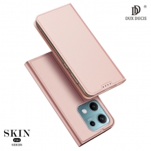 Чехол-книжка Dux Ducis Skin Pro для смартфона Xiaomi Redmi Note 14S, горизонтальный флип, искусственная кожа, накладка из термополиуретана, встроенные магниты для фиксации чехла в закрытом и открытом состоянии, отделение для платёжных карт / визиток, возможность трансформации чехла в подставку для просмотра видео, чёрный, синий, золотой, розовый, Киев, Київ