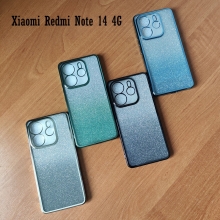 Чохол-накладка з кольоровим покриттям для Xiaomi Redmi Note 14 4G, прозорий термополіуретан, виділені кольором рама і блок камер, знімна підкладка для зміни кольору задньої панелі, додатковий захист кутів смартфона «повітряними подушками», накладка на кнопки регулювання гучності, Київ, Киев