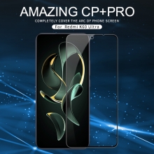 Захисне скло Nillkin CP+Pro (3D Full Glue) для смартфона Xiaomi 13T / Xiaomi 13T Pro / Xiaomi Redmi K60 Ultra, броньоване скло, скло сумісне з усіма чохлами Nillkin, товщина 0,33 мм, шкала Мооса 9H, в 4 рази більш стійке до подряпин, ніж захисна плівка, не впливає на чутливість сенсора, не спотворює кольори, антивідблискове покриття, олеофобне покриття, скло із закругленими краями (2.5D), набір ганчірок і протипилових стікерів, Київ, Киев
