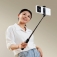 Монопод / штатив для селфі Xiaomi Selfie Stick Mini Version Монопод / штатив для селфі Xiaomi Selfie Stick Mini Version, модель XMZJZPGO2YM, сплав на основі анодованого алюмінія, монопод (селфі-палка), трипод (штатив), телескопічна конструкція, яка трансформується у штатив (ніжки штатива сховані в корпусі), силіконові накладки на ніжки проти ковзання, тримач для смартфона з поворотним механізмом на 90° вліво і на 90° вправо, знімний bluetooth пульт ДК, світловий індикатор на пульті, CR1632, розкладається на 520 мм, Київ, Киев